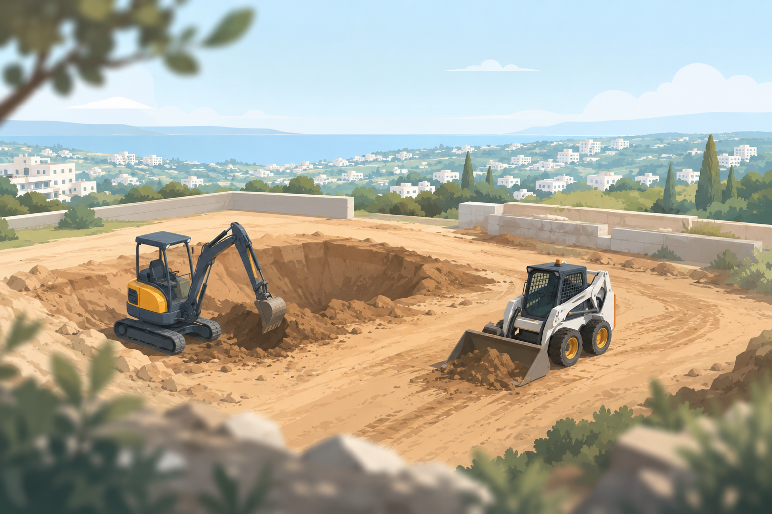 מיני מחפרון או בובקט: מה מתאים לעבודת החפירה שלך